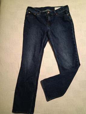 Gap 1969 Destructed Slim Boy Jeans Size 30 Regular Dark Wash